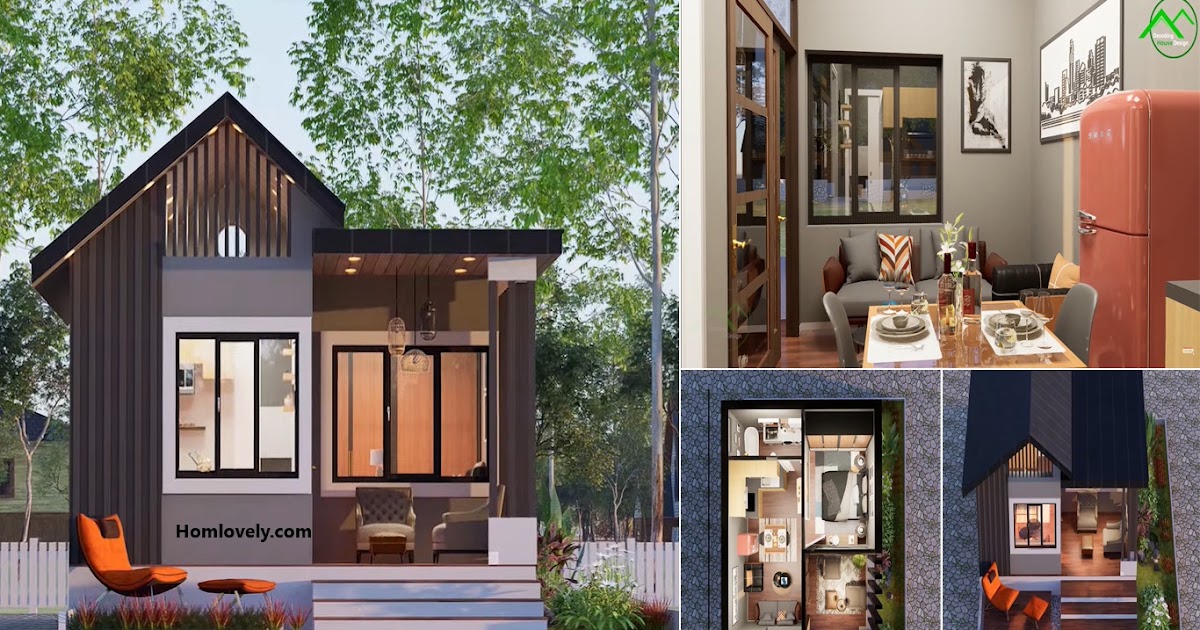 Cozy Living 5x6 m House with Plan Layout ~ Homlovely.com