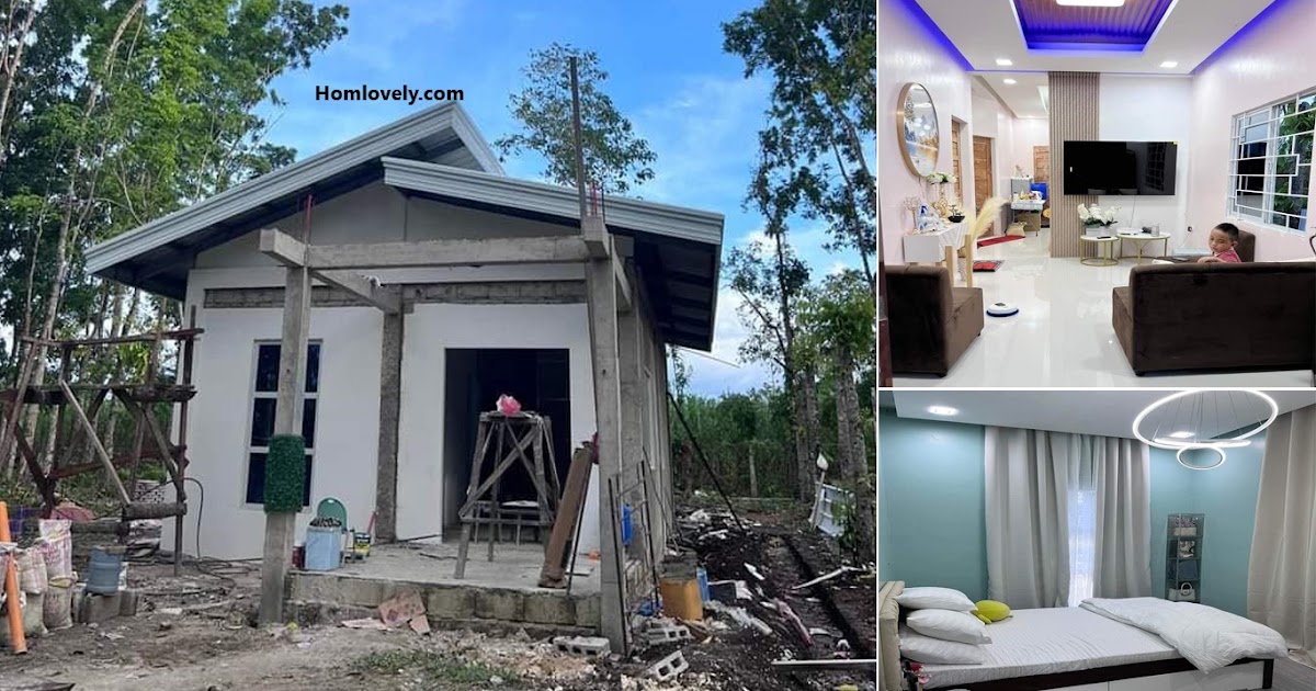 Small Bahay Kubo with Modern Interior in Low Cost ~ Homlovely.com
